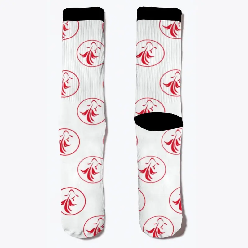 The Goldfish Council Socks White